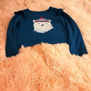 Hunter Green Girls winter sweater...size 7